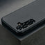 Camera cutout on the Black Slimline Leather Bumper Case for Galaxy S25