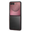 Black with Red Detail Leather Case for Galaxy Flip7