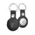 Leather AirTag Keyring - Black