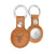 Leather AirTag Keyring - Tan