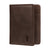 Bifold Leather Wallet (with RFID Protection) - Dark Brown