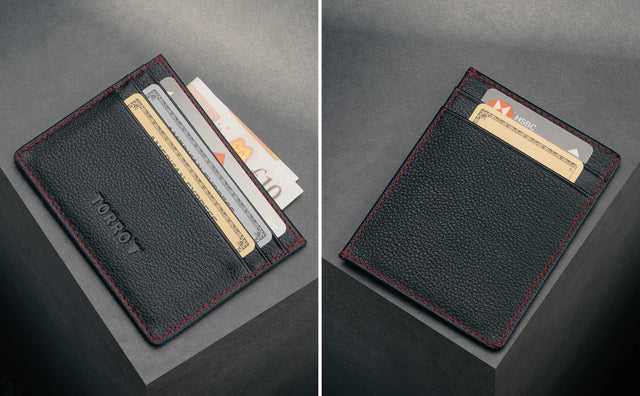 Leather Credit Card Holder Feature Focus
