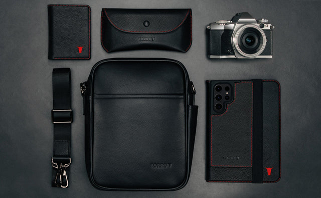 Leather Crossbody Shoulder Bag Feature Focus