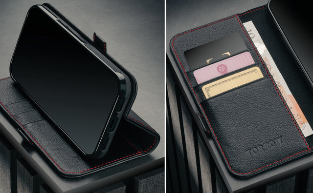 Google Pixel 10a Leather Case (with Stand Function) Feature Focus