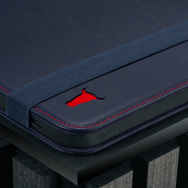 Navy Blue Leather Case for Apple iPad (10th Generation)