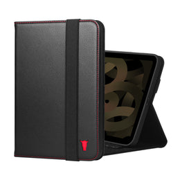 Black with Red Detail Leather Case for Apple iPad Mini 8