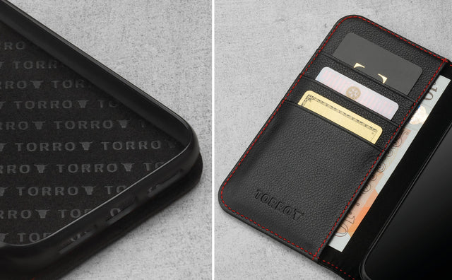 iPhone 11 Leather Case (with Stand function) Feature Focus