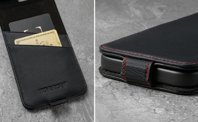 iPhone 13 Leather Flip Case (MagSafe Charging) Feature Focus