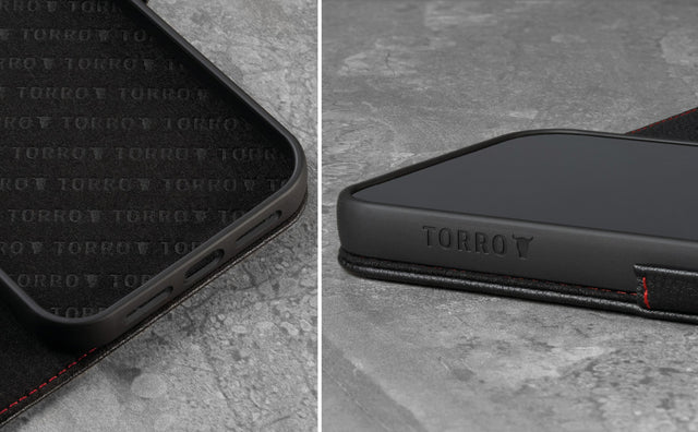 iPhone 13 Pro Max Leather Case (with Stand function) Feature Focus