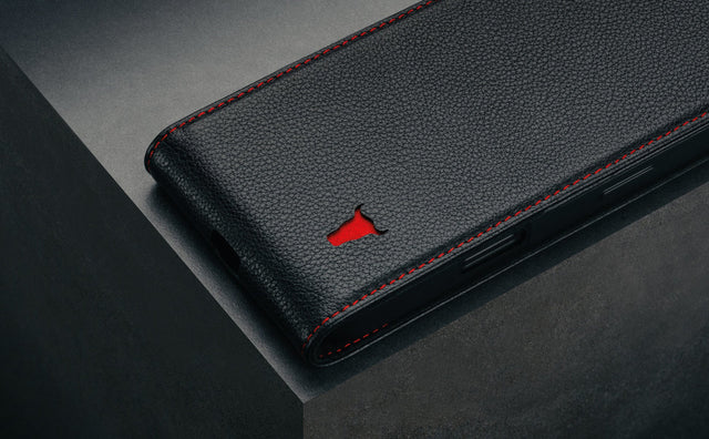 iPhone 16 Leather Flip Wallet Case (MagSafe Charging) Feature Focus