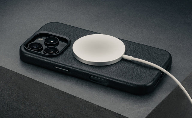 iPhone 16 Pro Max Leather Slimline Bumper Case (MagSafe Compatible) Feature Focus