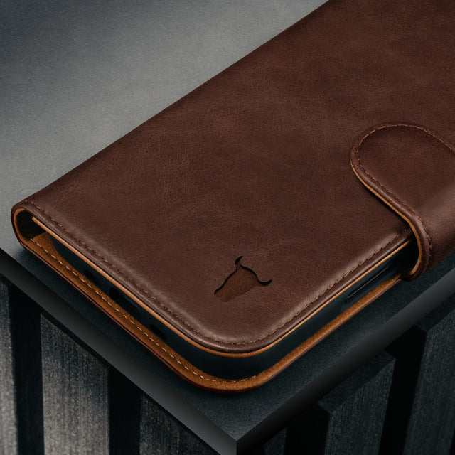 Dark Brown Leather Detachable Case for iPhone 17 Air