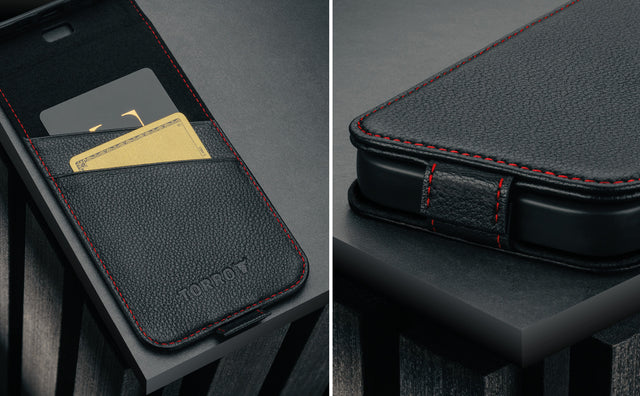 iPhone 17 Leather Flip Case (MagSafe Charging) Feature Focus