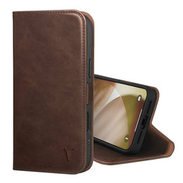 Dark Brown Leather Case for iPhone 17 Pro Max