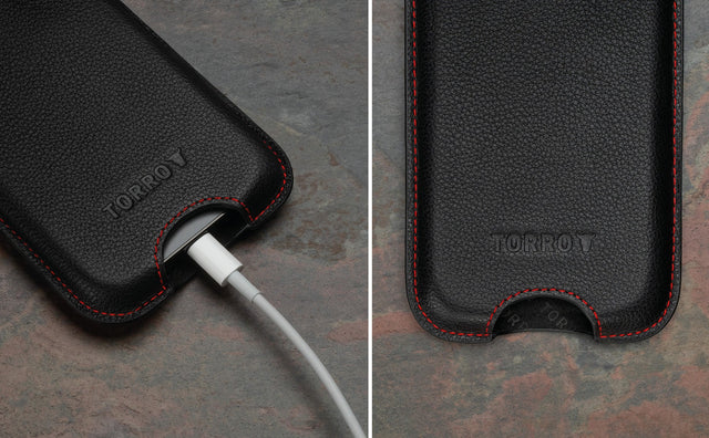 Apple iPhone Leather Pouch Case (6.7/6.9-inch) Feature Focus