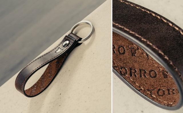 Leather Loop Keyring Feature Focus