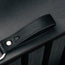 Contextual Back of Black Leather Keyring