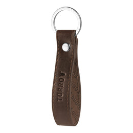 Dark Brown Leather Keyring