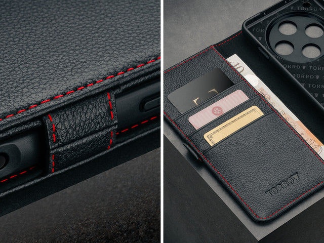 Oppo Find X8 Pro Leather Wallet Case Feature Focus