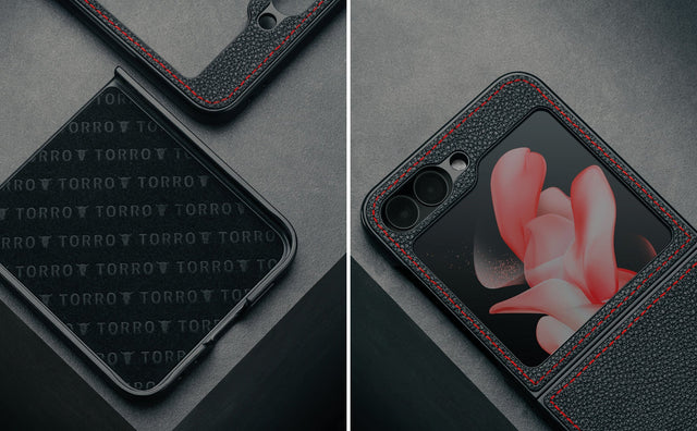 Galaxy Z Flip6 / Z Flip7 FE Leather Case (2024) Feature Focus
