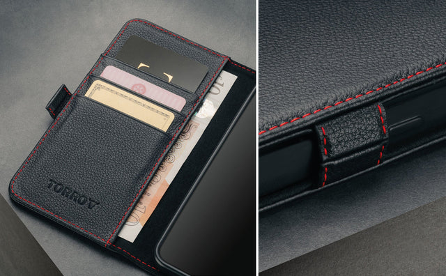 Galaxy S25+ Leather Case (with Stand Function) Feature Focus