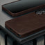 Dark Brown Leather Bumper Case for Galaxy S26 Ultra