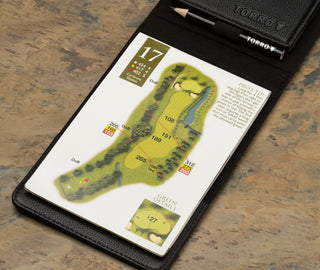 Inside the Black Golf Scorecard Holder and Yardage Book Cover